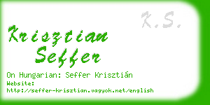 krisztian seffer business card
